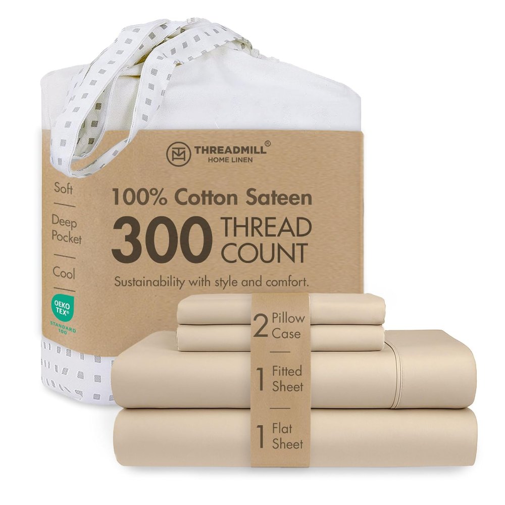 Threadmill Cotton Queen Sheet Set