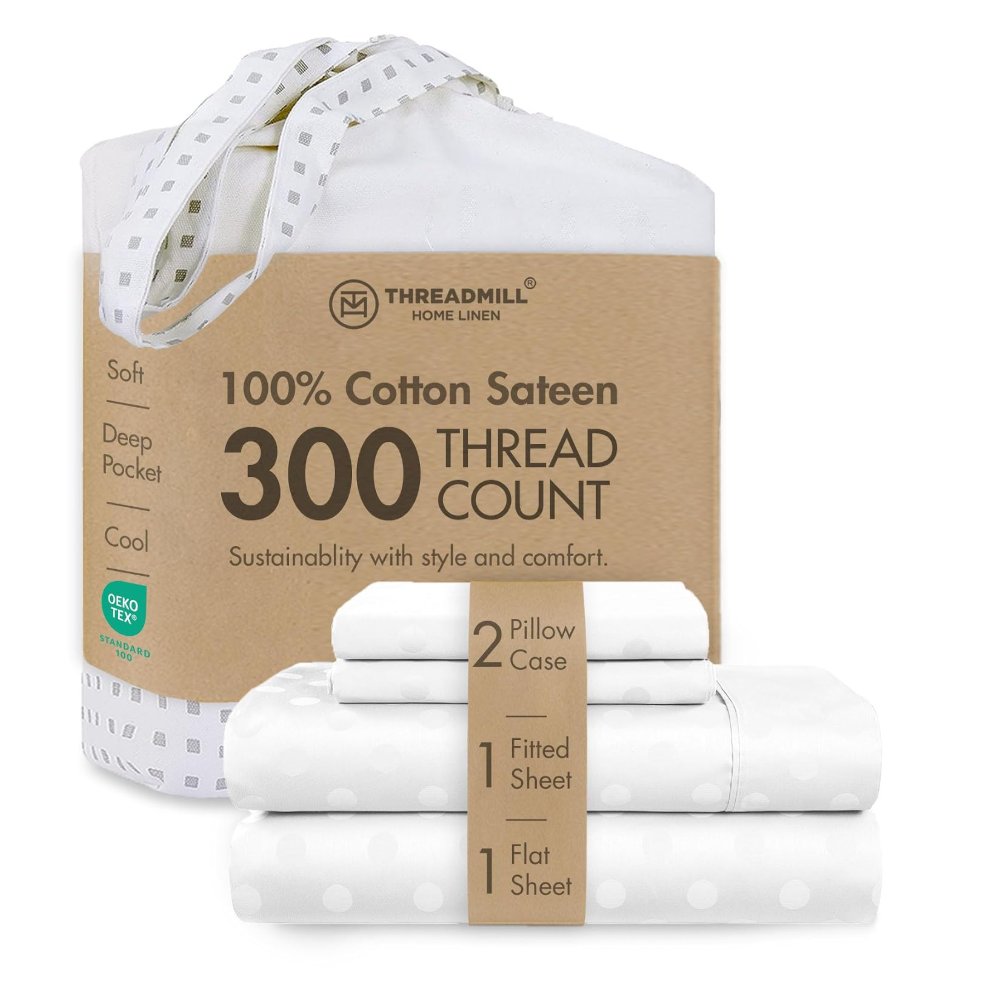 Threadmill Cotton Queen Sheet Set