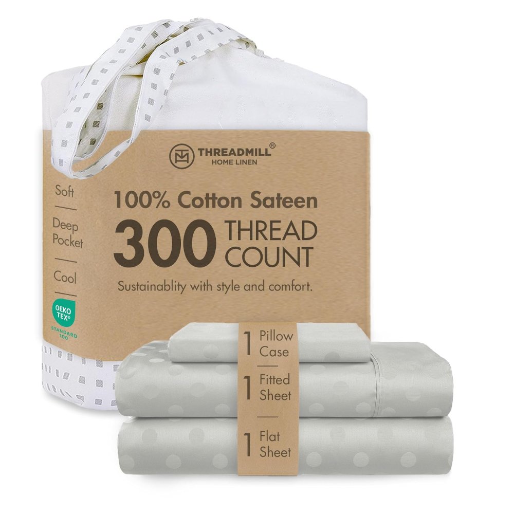 Threadmill Cotton Twin XL Sheet Set