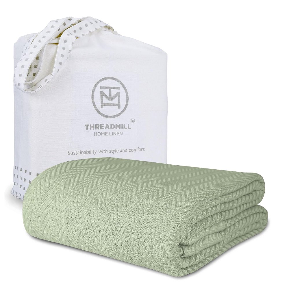 Threadmill Luxury Cotton Blankets Queen Size