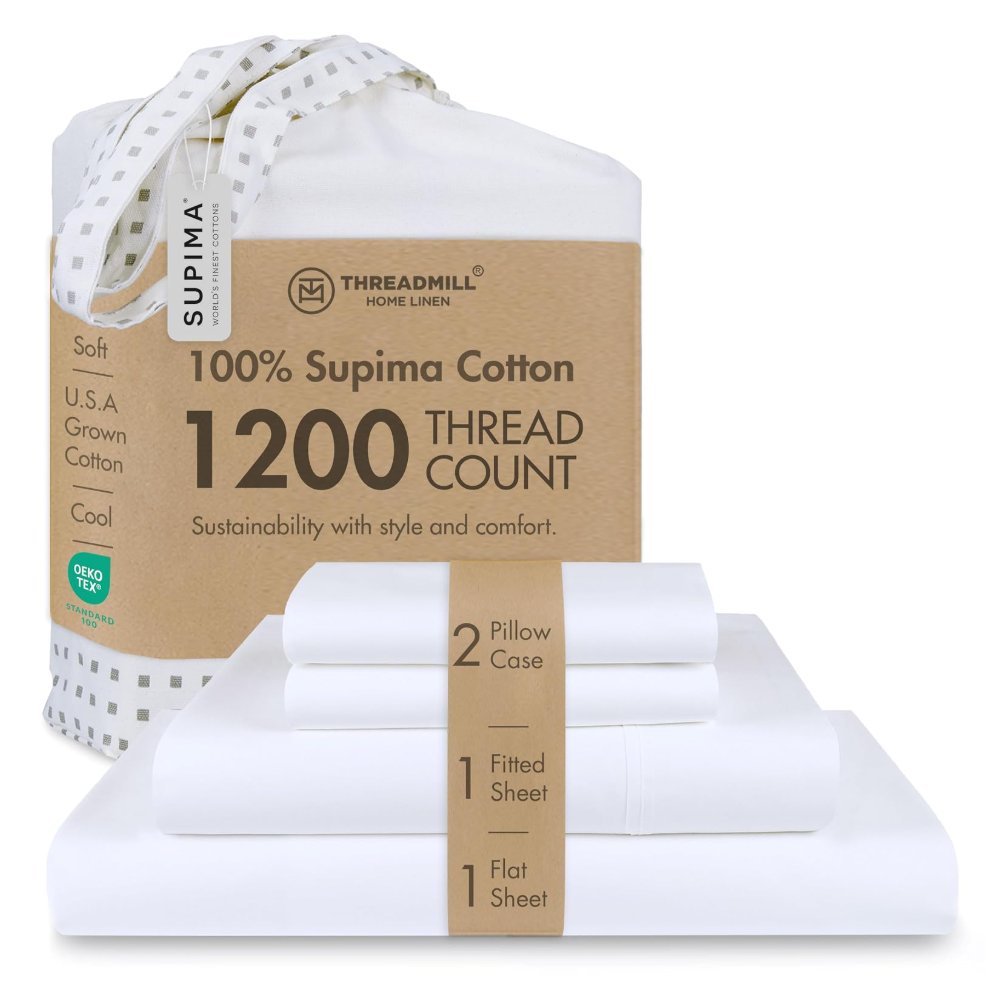 Threadmill Luxury Supima Queen Sheet Set