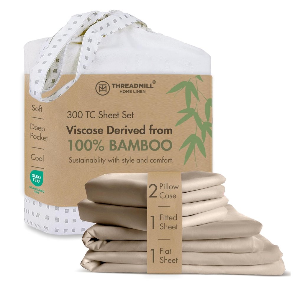 Threadmill Rayon Bamboo Queen Sheet Set