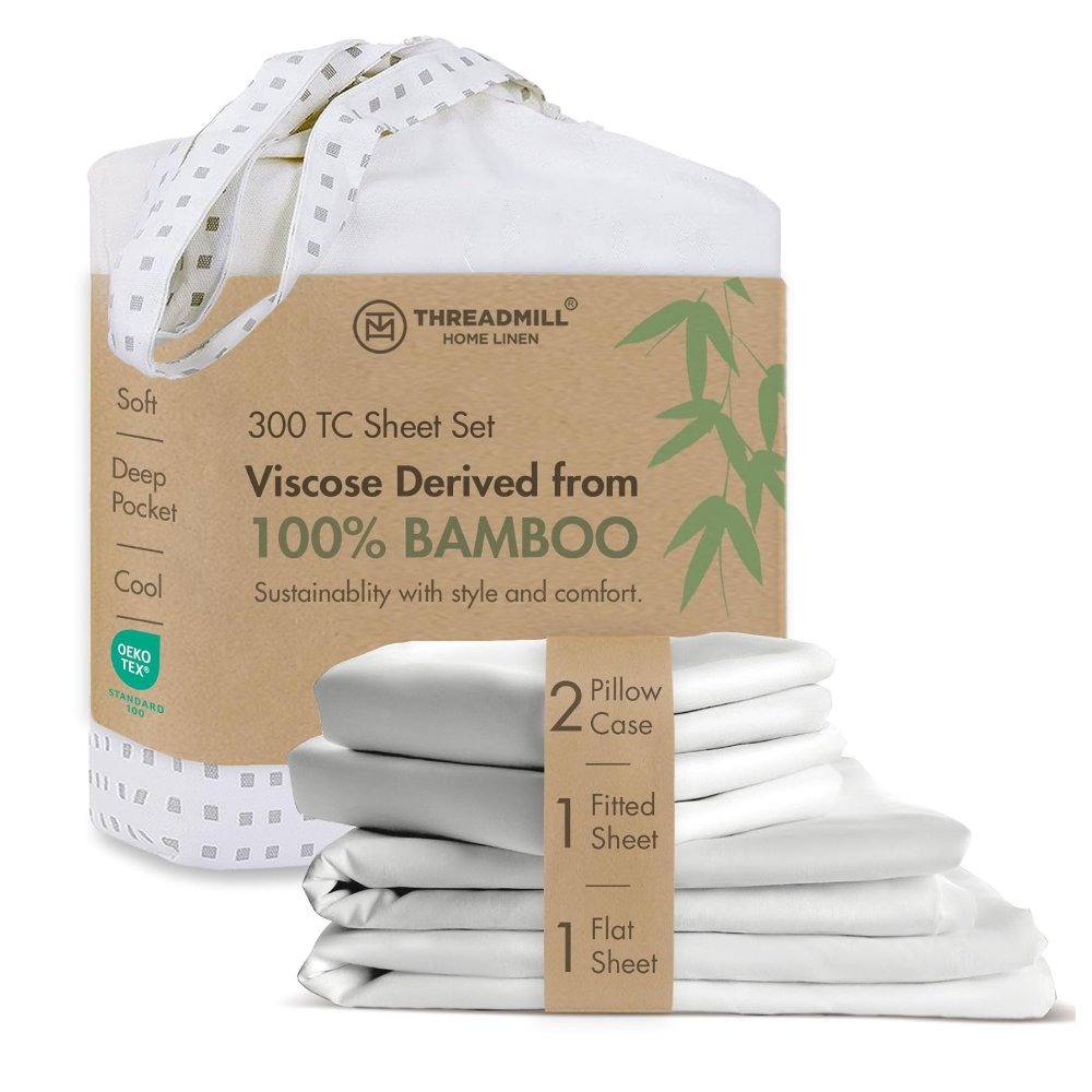 Threadmill Rayon Bamboo Queen Sheet Set
